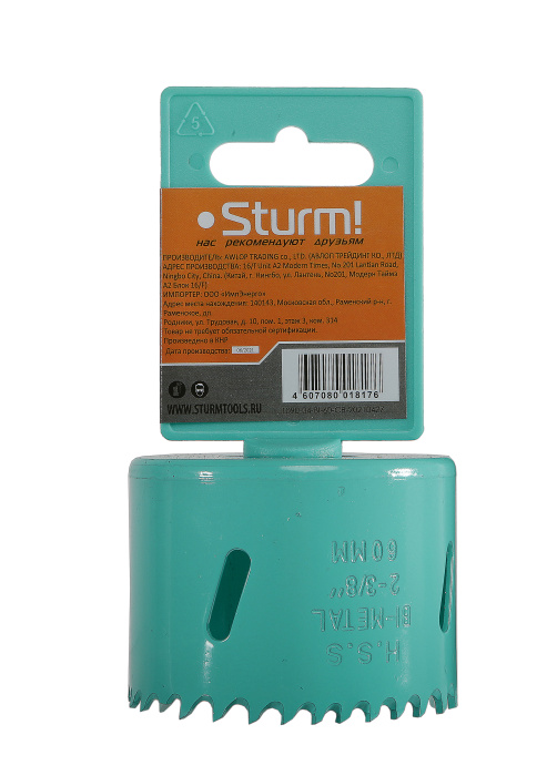 Коронка биметаллическая Sturm! 1090-04-BI-60 купить по цене 780 ₽ в интернет магазине ТЕХСАД