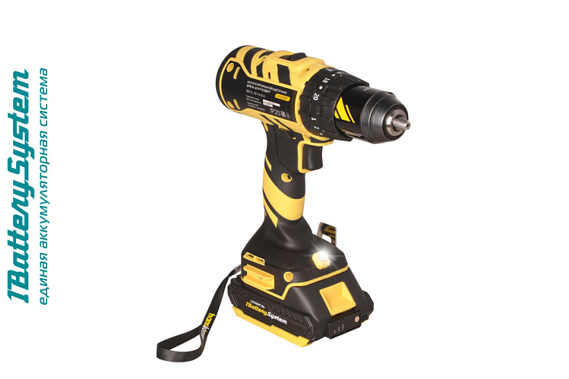 Аккумуляторный ударный шуруповерт Hanskonner HCD1865I 1BatterySystem купить по цене 14&nbsp;950 ₽ в интернет магазине ТЕХСАД