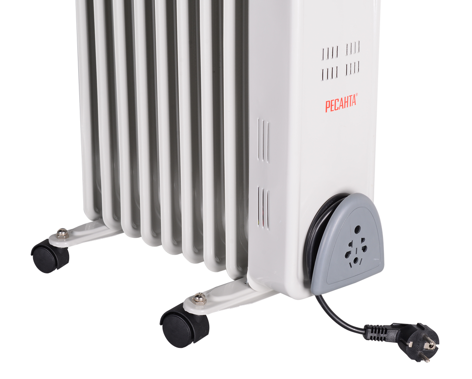 Масляный радиатор РЕСАНТА ОМ-9А купить по цене 4&nbsp;034 ₽ в интернет магазине ТЕХСАД