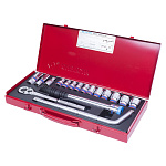 Набор торцевых головок с принадлежностями 1/2'', двенадцатигранные, 10-27 мм, 17 предметов KING TONY 4018MR купить по цене 8&nbsp;320 ₽ в интернет магазине ТЕХСАД