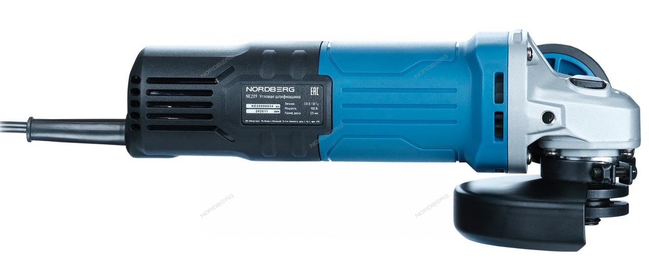 Угловая шлифовальная машина (УШМ), 125 мм, 900 Вт NORDBERG NE209 купить по цене 3&nbsp;604 ₽ в интернет магазине ТЕХСАД