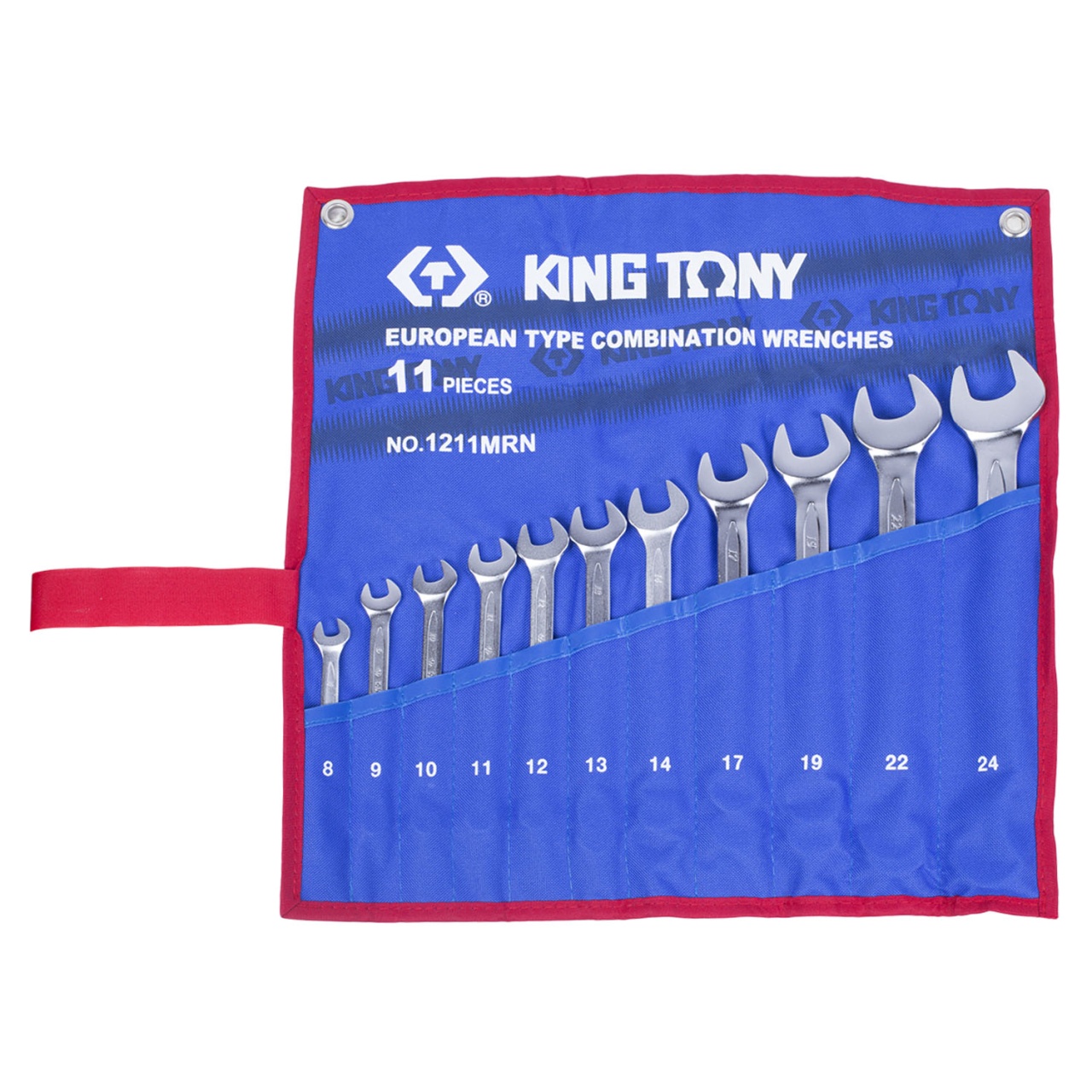 Набор комбинированных ключей, 8-24 мм, чехол из теторона, 11 предметов KING TONY 1211MRN купить по цене 6&nbsp;290 ₽ в интернет магазине ТЕХСАД