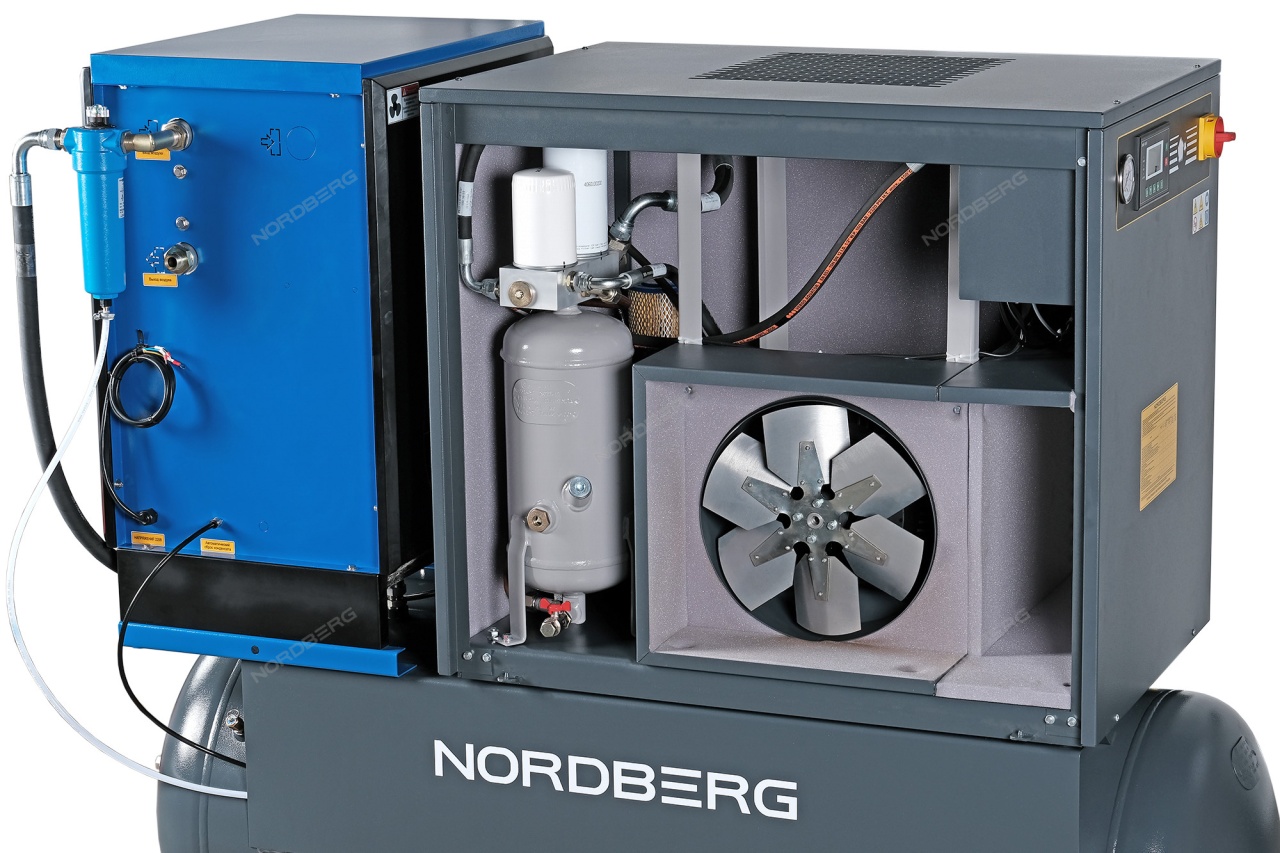 Компрессор винтовой NORDBERG NCS500/1400-10D купить по цене 640&nbsp;710 ₽ в интернет магазине ТЕХСАД