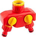 GRINDA 3/4'' х 1'', ударопрочная пластмасса, распределитель двухканальный 8-426312_z01 купить по цене 434 ₽ в интернет магазине ТЕХСАД