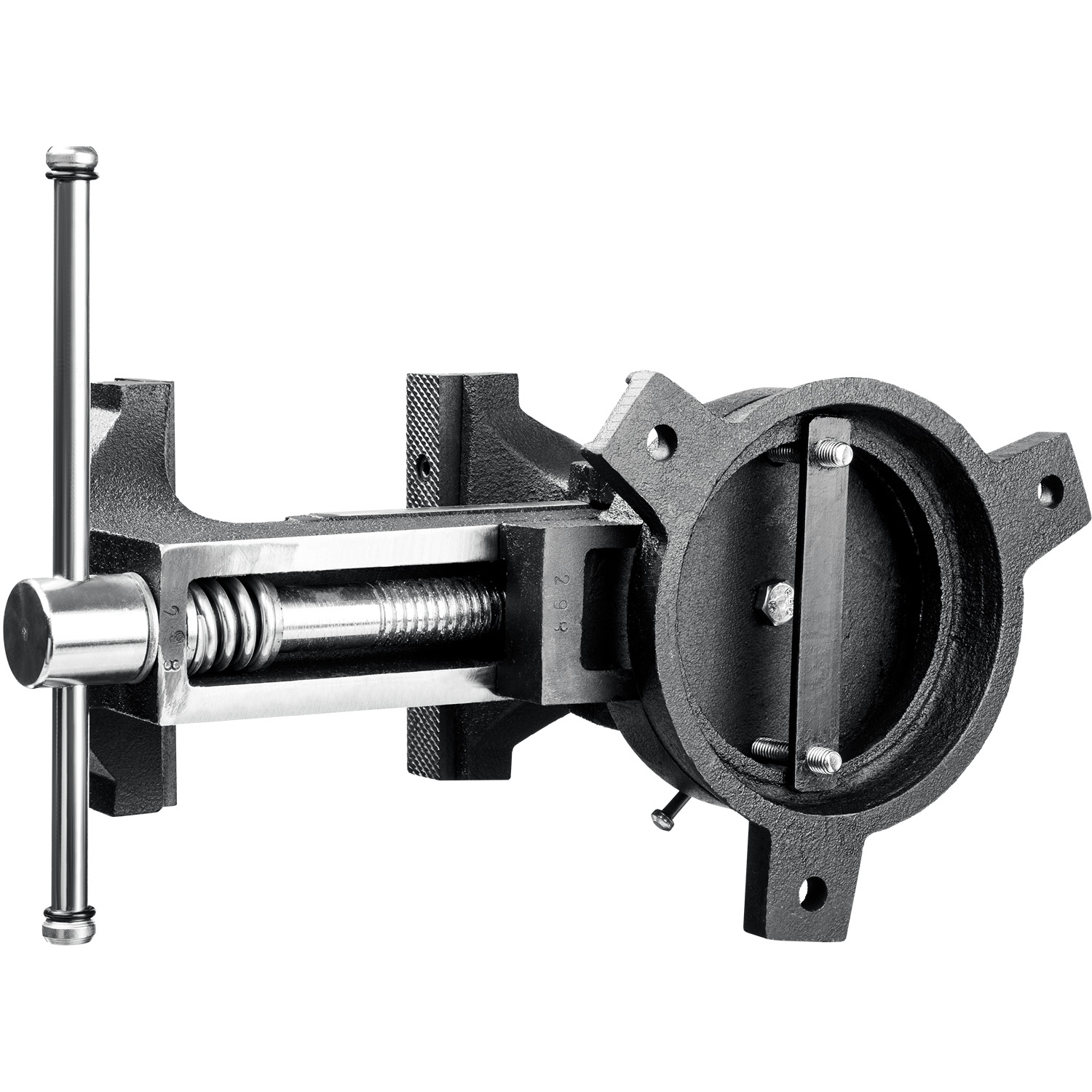 ЗУБР 100 мм, тиски слесарные поворотные 3258-100_z01 Мастер купить по цене 4&nbsp;127 ₽ в интернет магазине ТЕХСАД