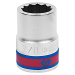 Головка торцевая стандартная двенадцатигранная 3/4'', 7/8'', дюймовая KING TONY 633028S купить по цене 650 ₽ в интернет магазине ТЕХСАД