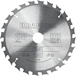 KRAFTOOL Fast 210х30мм 24Т, диск пильный по дереву (36950-210-30) купить по цене 1&nbsp;730 ₽ в интернет магазине ТЕХСАД