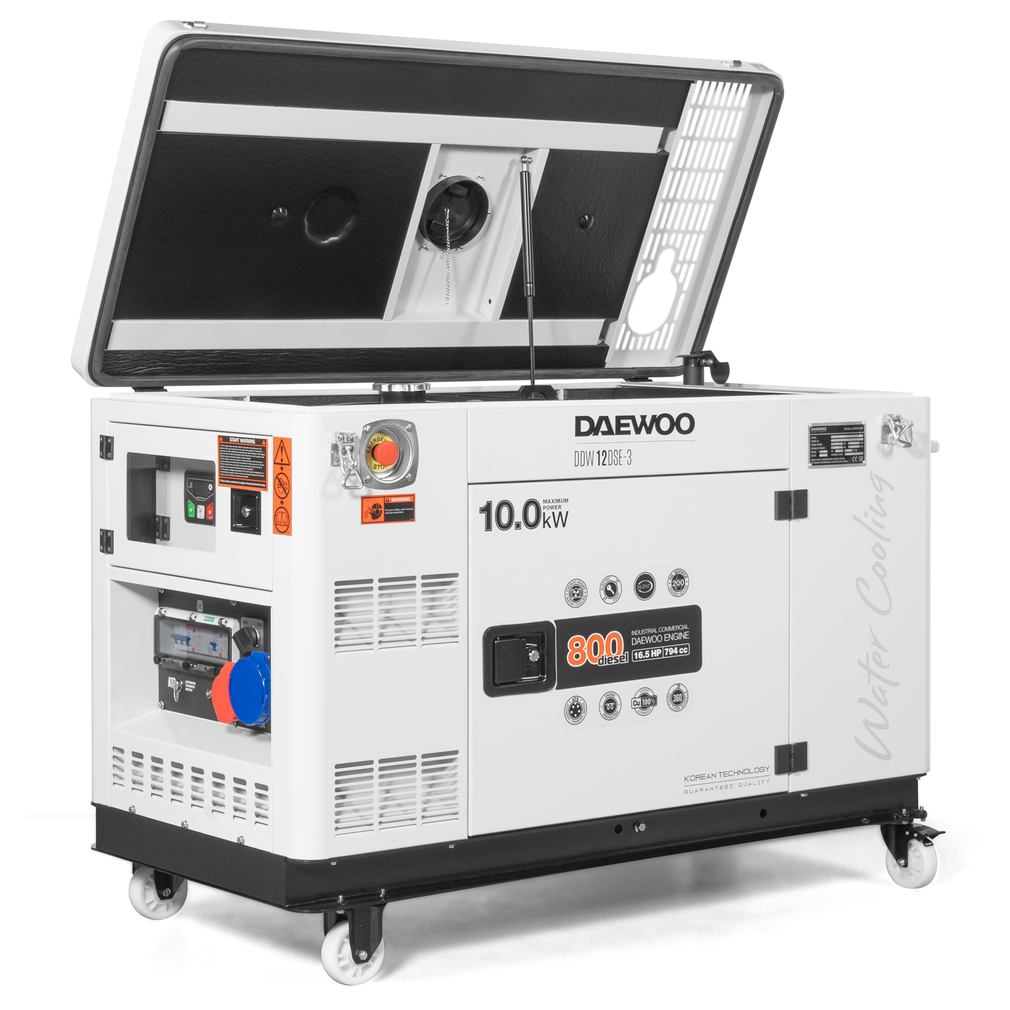 Дизельный генератор DAEWOO DDW 12 DSE-3 купить по цене 499&nbsp;990 ₽ в интернет магазине ТЕХСАД