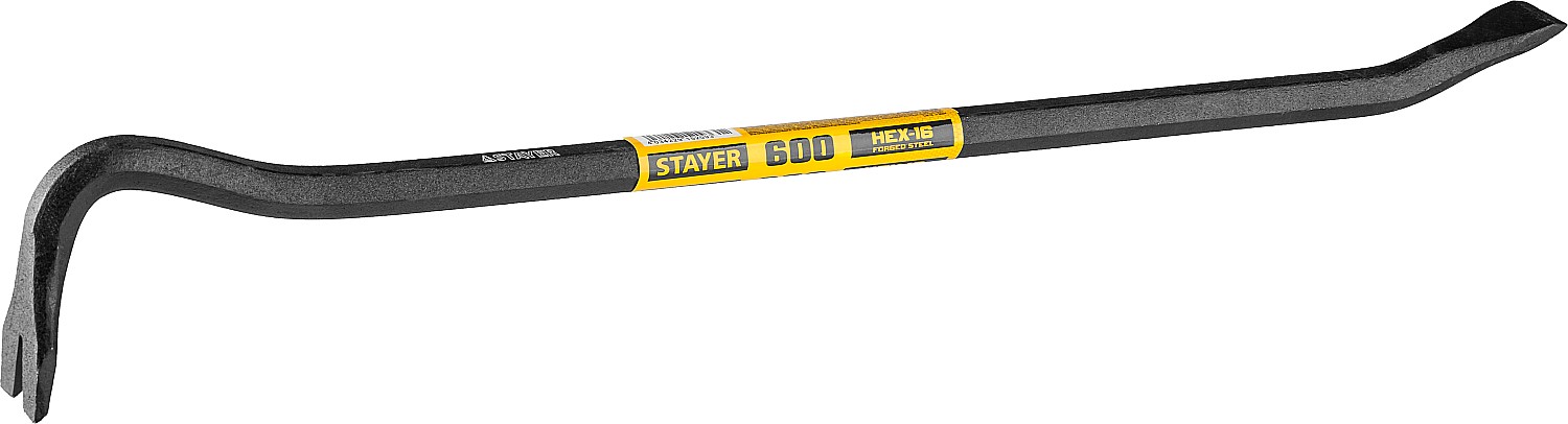 STAYER 600 мм, сталь 45, сечение 16 мм, лом-гвоздодер HEX-16 21641-60_z01 Master купить по цене 880 ₽ в интернет магазине ТЕХСАД