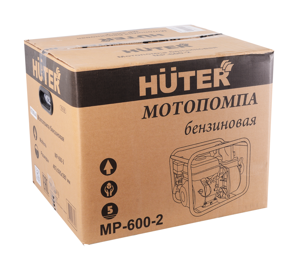 Мотопомпа Huter MP-600-2 купить по цене 13&nbsp;878 ₽ в интернет магазине ТЕХСАД