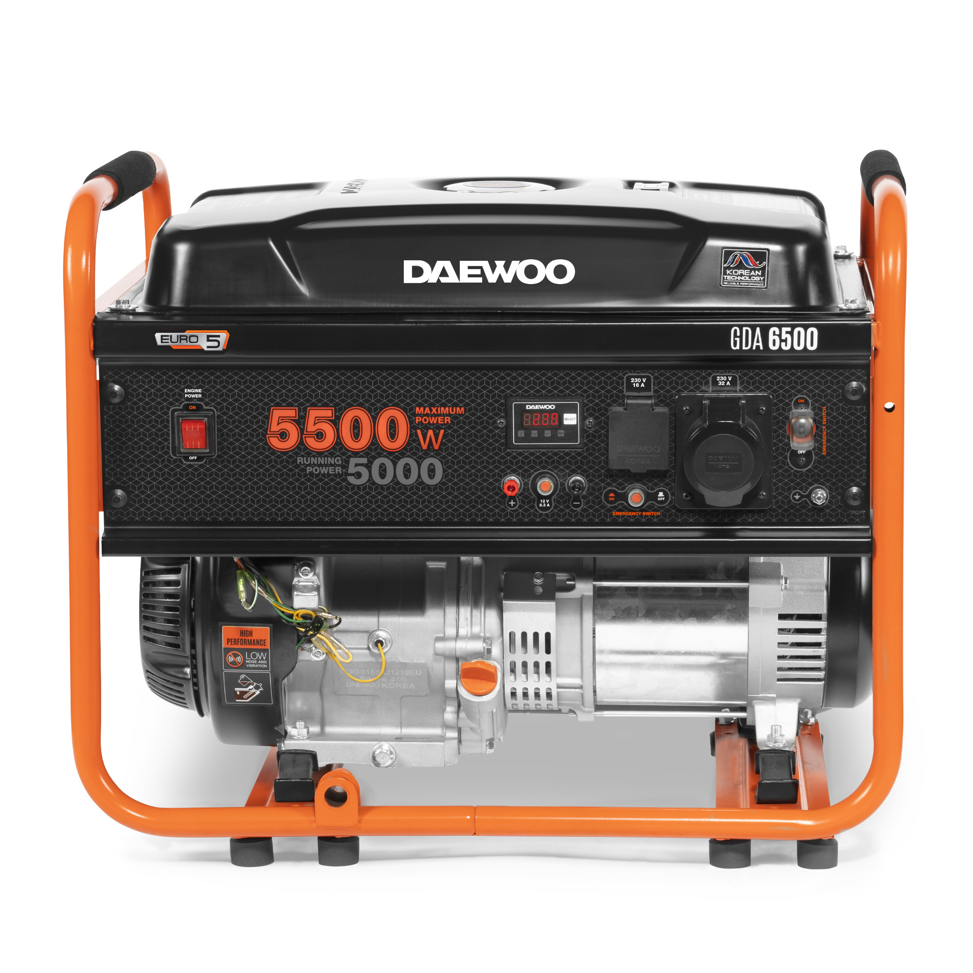 Бензиновый генератор DAEWOO GDA 6500 купить по цене 65&nbsp;990 ₽ в интернет магазине ТЕХСАД