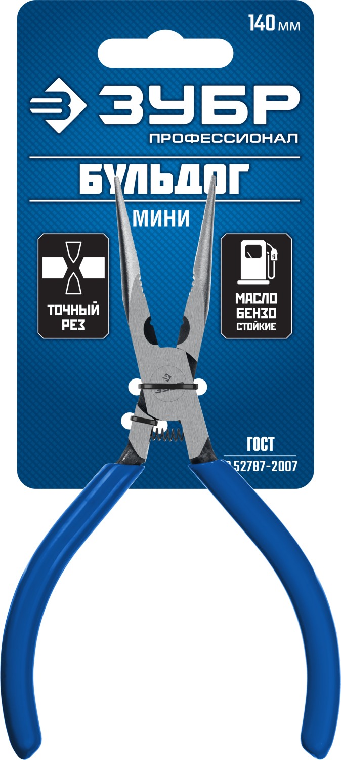 ЗУБР 140 мм, тонкогубцы Бульдог Мини 22175-3-14_z01 Профессионал купить по цене 179 ₽ в интернет магазине ТЕХСАД