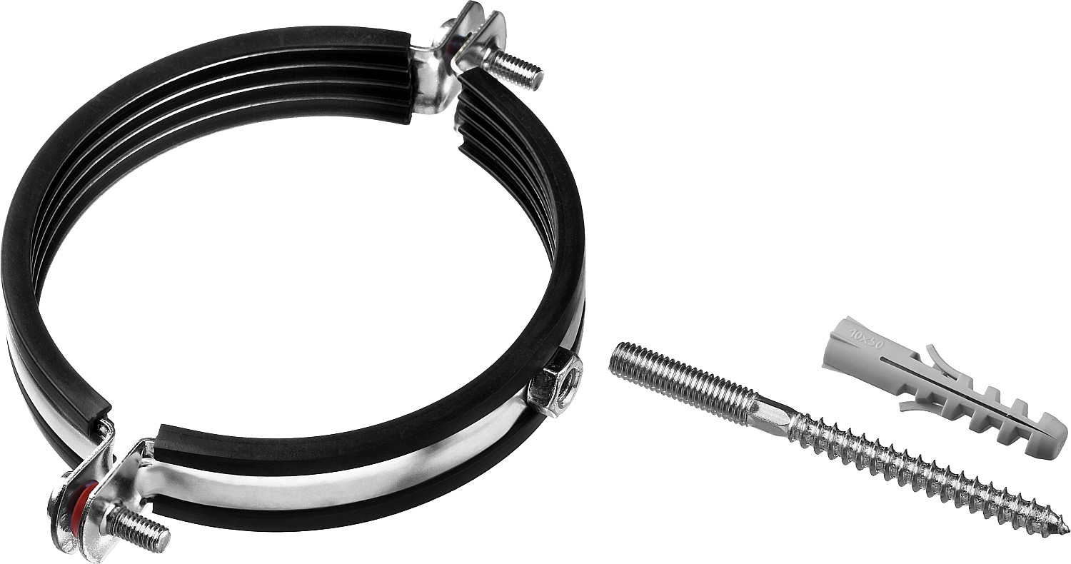 ЗУБР 1 шт., 4'', оцинкованный, в комплекте с сантехнической шпилькой и дюбелем, хомут трубный с гайкой 37866-107-116 Мастер купить по цене 156 ₽ в интернет магазине ТЕХСАД