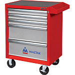Тележка инструментальная, 5 ящиков, ''ОПТИМА'', красная МАСТАК 521-05581MR купить по цене 41&nbsp;450 ₽ в интернет магазине ТЕХСАД