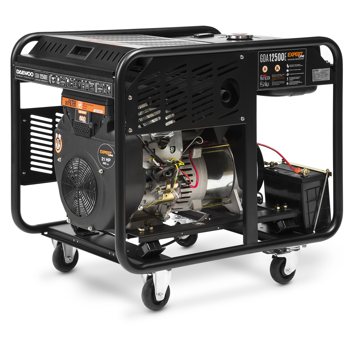 Бензиновый генератор DAEWOO GDA 12500E купить по цене 259&nbsp;990 ₽ в интернет магазине ТЕХСАД