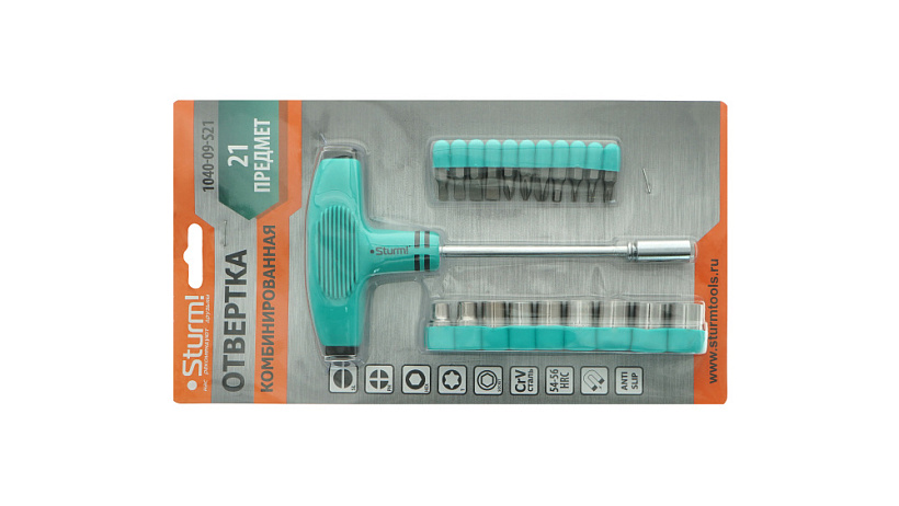 Набор отверток Sturm! 1040-09-S21 купить по цене 560 ₽ в интернет магазине ТЕХСАД