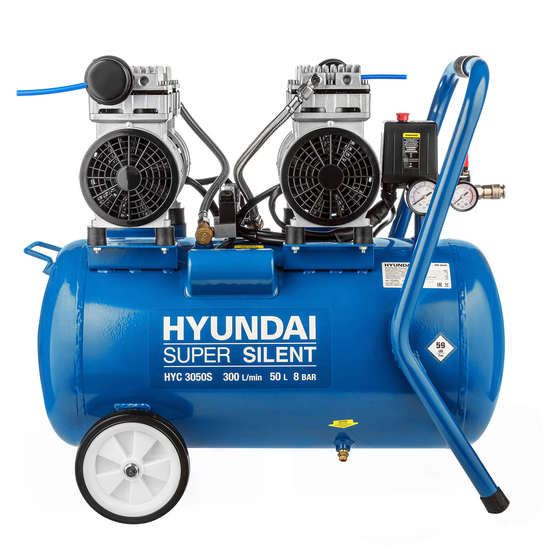 Воздушный компрессор Hyundai HYC 3050S купить по цене 30&nbsp;390 ₽ в интернет магазине ТЕХСАД