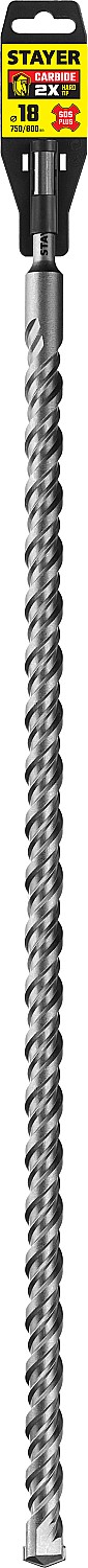 STAYER 18 x 800 мм, бур SDS-plus 2930-800-18_z02 купить по цене 1&nbsp;210 ₽ в интернет магазине ТЕХСАД