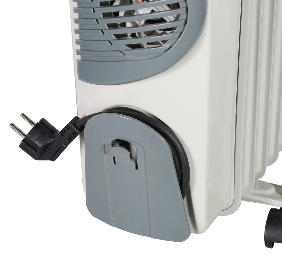 Масляный радиатор Eurolux ОМ-EU-9НВ с вентилятором купить по цене 4&nbsp;990 ₽ в интернет магазине ТЕХСАД