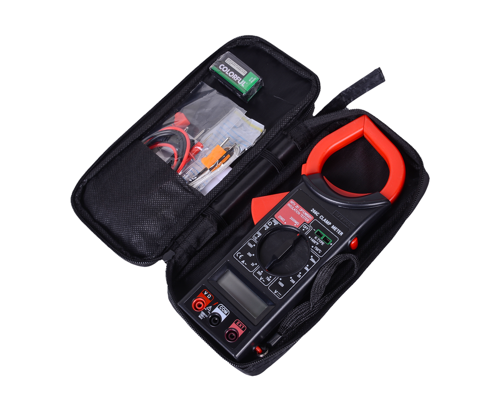 Токоизмерительные клещи DT266C (+измерение температуры) купить по цене 1&nbsp;740 ₽ в интернет магазине ТЕХСАД