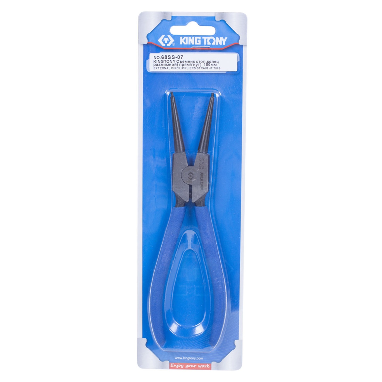 Съемник для стопорных колец 180 мм, прямые, разжатие KING TONY 68SS-07 купить по цене 1&nbsp;540 ₽ в интернет магазине ТЕХСАД