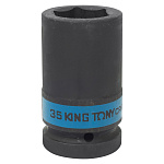 Головка торцевая ударная глубокая шестигранная 1'', 35 мм KING TONY 843535M купить по цене 2&nbsp;490 ₽ в интернет магазине ТЕХСАД