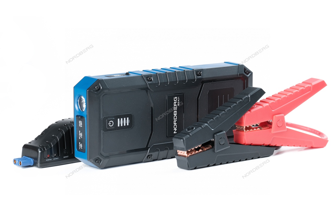 Устройство пуско-зарядное, автономное, портативное, 1300 А NORDBERG WSA21 купить по цене 13&nbsp;632 ₽ в интернет магазине ТЕХСАД
