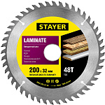 STAYER Ø 200 x 32 мм, 48Т, диск пильный для ламината ''Laminate line'' 3684-200-32-48 купить по цене 476 ₽ в интернет магазине ТЕХСАД