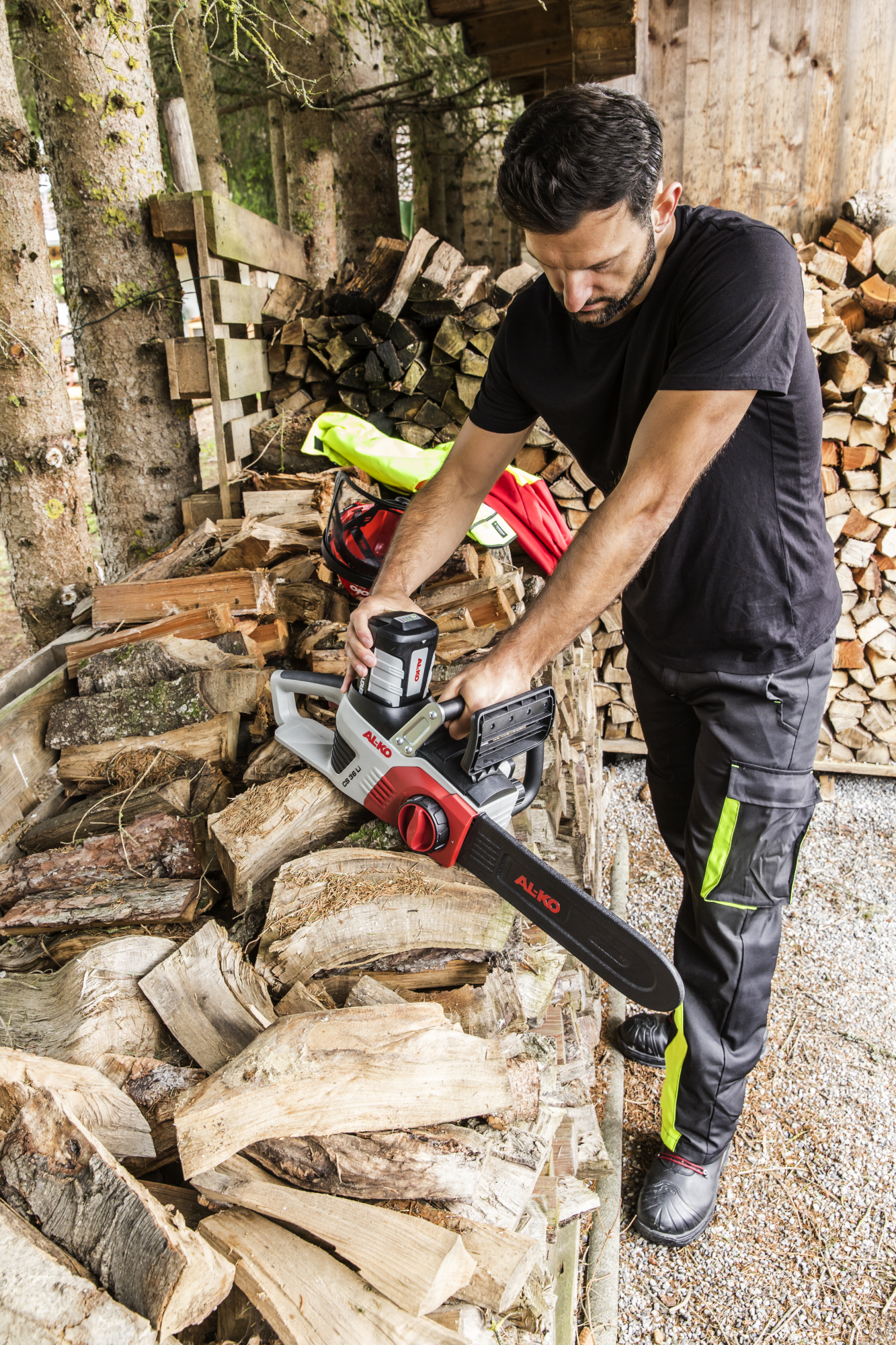 Цепная пила аккумуляторная AL-KO Energy Flex CS 4030 с аккумулятором и ЗУ купить по цене 13&nbsp;492 ₽ в интернет магазине ТЕХСАД