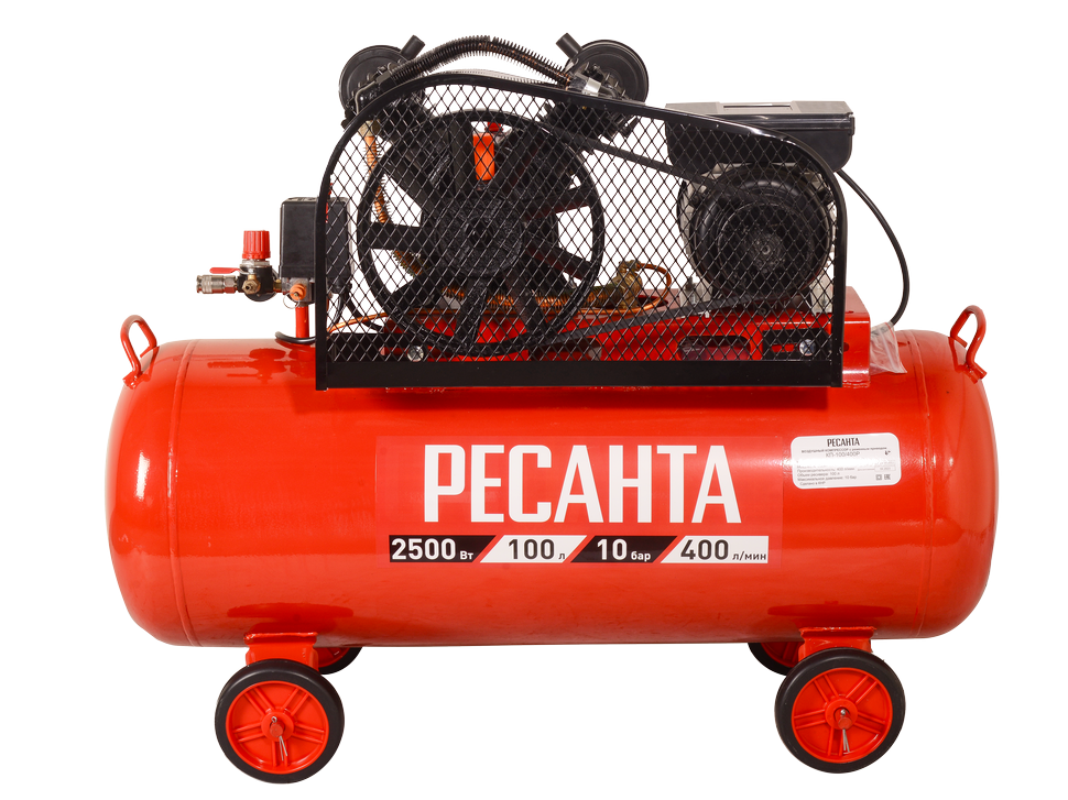 Компрессор Ресанта КП-100/400Р купить по цене 47&nbsp;090 ₽ в интернет магазине ТЕХСАД
