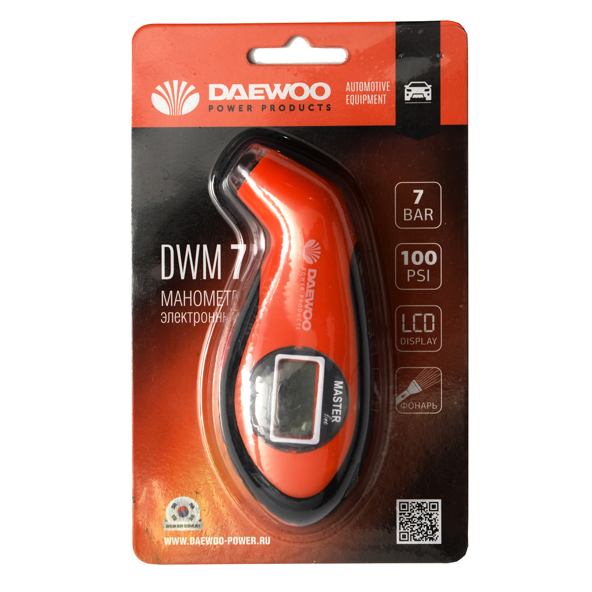 Автомобильный манометр DAEWOO DWM 7 купить по цене 1&nbsp;190 ₽ в интернет магазине ТЕХСАД