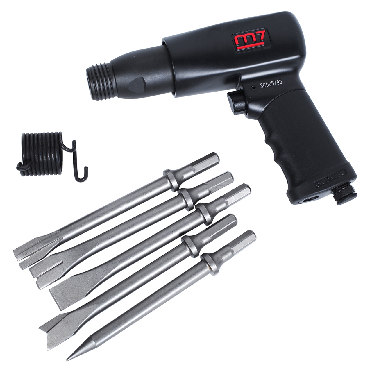 Пневмозубило 10 мм, 3200 уд/мин MIGHTY SEVEN SC-221C купить по цене 10&nbsp;250 ₽ в интернет магазине ТЕХСАД