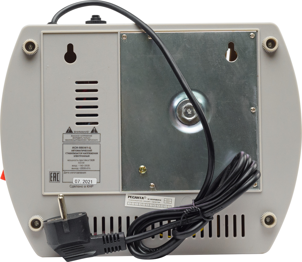 Стабилизатор напряжения серии LUX РЕСАНТА АСН-500Н/1-Ц купить по цене 4&nbsp;090 ₽ в интернет магазине ТЕХСАД
