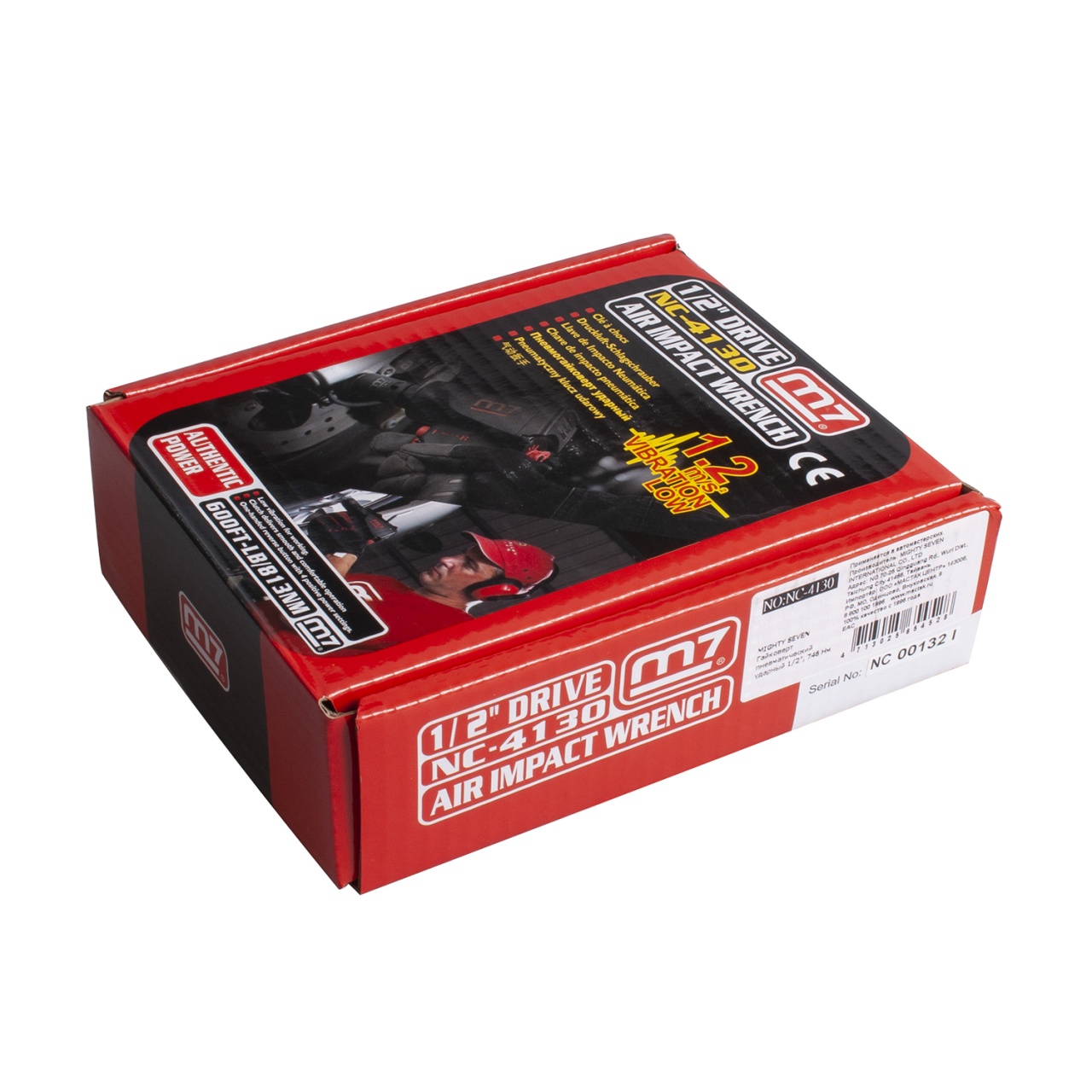 Гайковерт пневматический ударный 1/2'', 813 Нм MIGHTY SEVEN NC-4130 купить по цене 18&nbsp;850 ₽ в интернет магазине ТЕХСАД