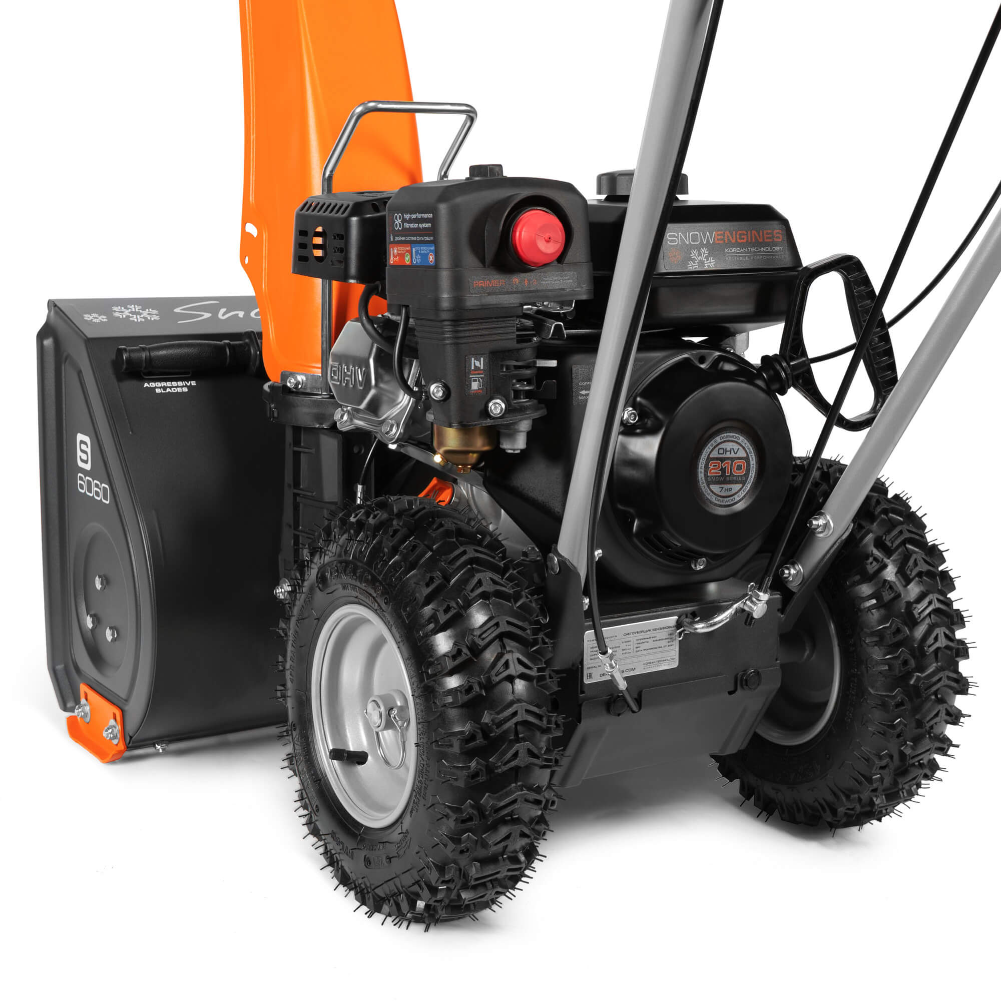 Снегоуборщик бензиновый DAEWOO S 6060 купить по цене 56&nbsp;990 ₽ в интернет магазине ТЕХСАД