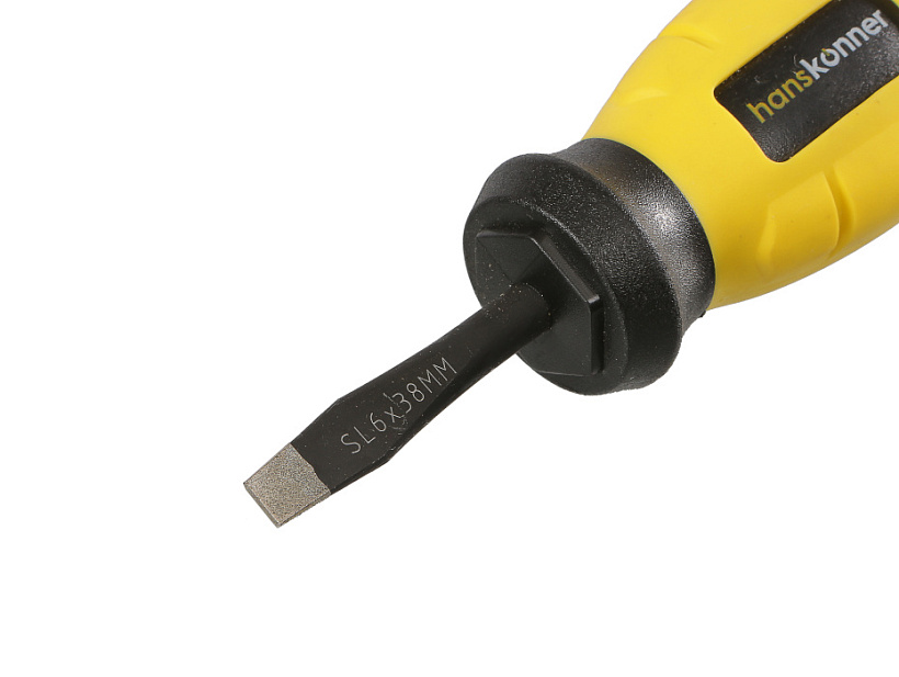 Отвертка Hanskonner HK1040-16-SL6-38 купить по цене 260 ₽ в интернет магазине ТЕХСАД