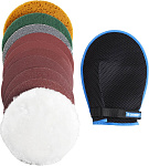 ЗУБР 180 мм, 11 шт., набор насадок для ручной полировки и шлифования 3592-180-H11 Эксперт купить по цене 1&nbsp;966 ₽ в интернет магазине ТЕХСАД