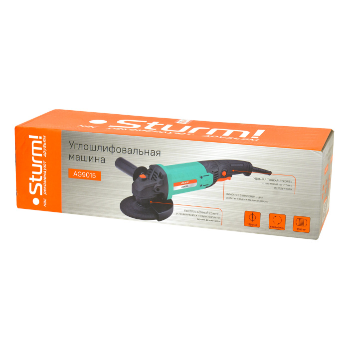 Болгарка (УШМ) Sturm! AG9015 купить по цене 5&nbsp;990 ₽ в интернет магазине ТЕХСАД