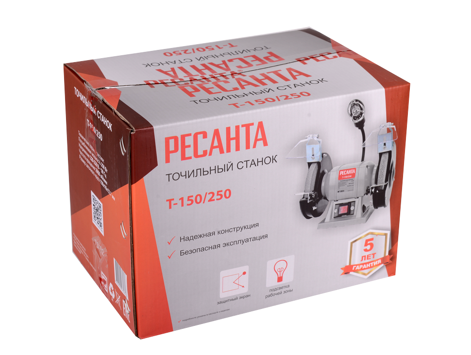 Точильный станок Ресанта Т-150/250 купить по цене 5&nbsp;190 ₽ в интернет магазине ТЕХСАД