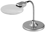 ЗУБР 2/6 кратное увеличение, Ø 110 мм, пластиковая линза, лупа настольная на гибком штативе 40547 купить по цене 690 ₽ в интернет магазине ТЕХСАД