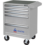 Тележка инструментальная, 5 ящиков, ''ОПТИМА'', серая МАСТАК 521-05581MG купить по цене 41&nbsp;450 ₽ в интернет магазине ТЕХСАД