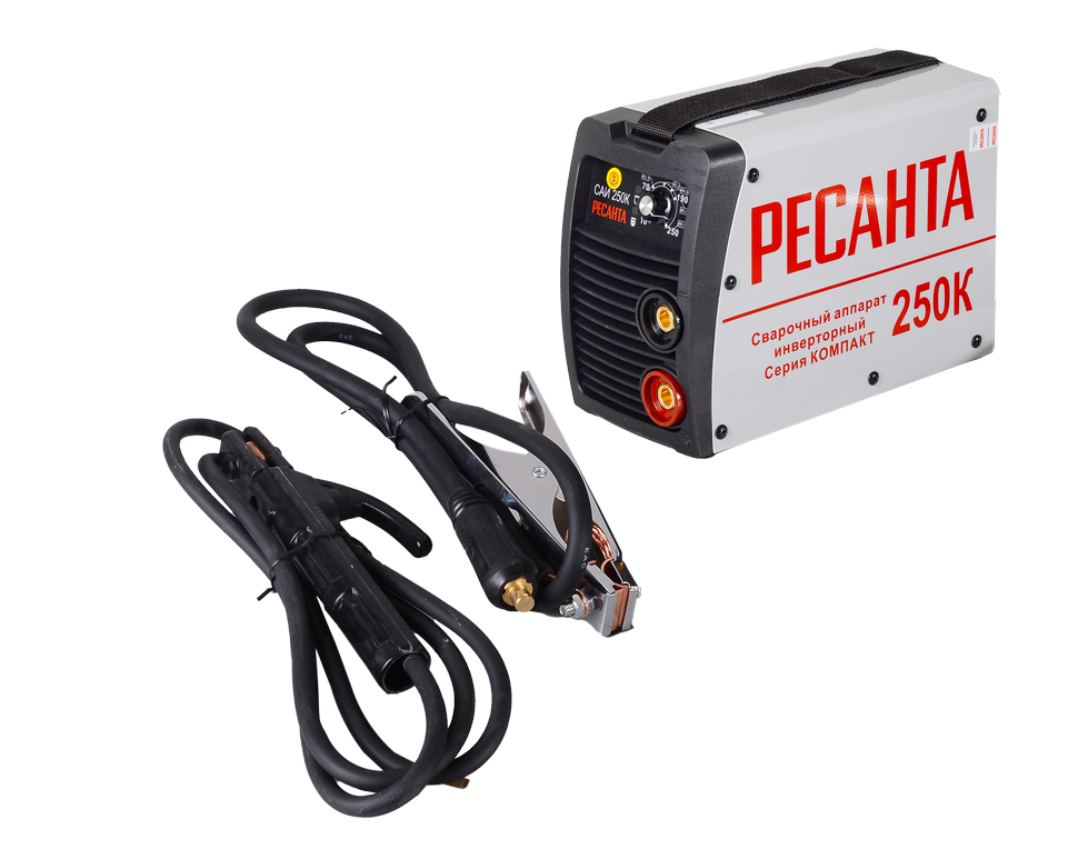 Сварочный аппарат инверторный Ресанта САИ 250К (компакт) купить по цене 10&nbsp;632 ₽ в интернет магазине ТЕХСАД