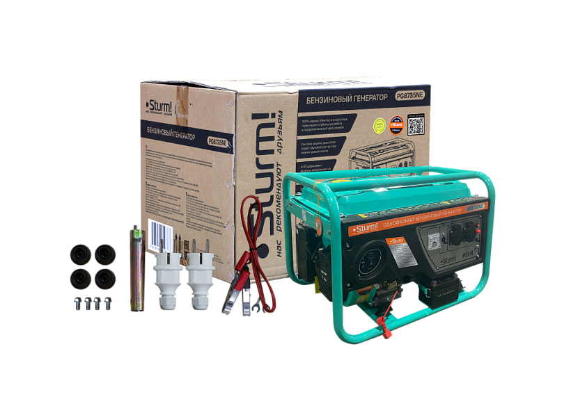 Генератор Sturm! PG8735NE купить по цене 33&nbsp;990 ₽ в интернет магазине ТЕХСАД