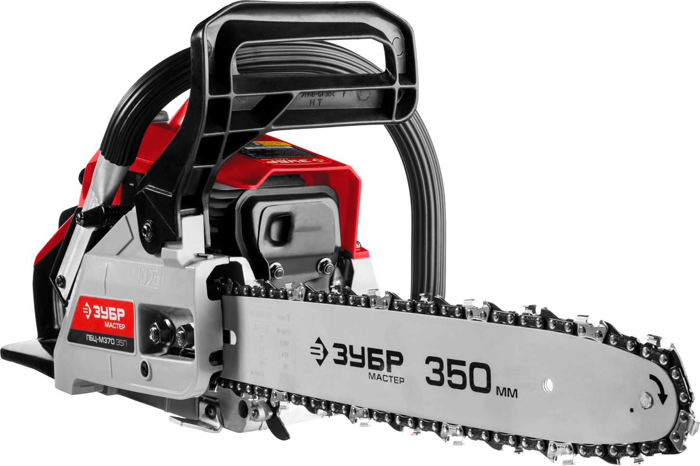 ЗУБР 1.2 кВт/1.6 л.с, 350 мм, бытовая, пила цепная бензиновая ПБЦ-М370 35П Мастер купить по цене 5&nbsp;460 ₽ в интернет магазине ТЕХСАД
