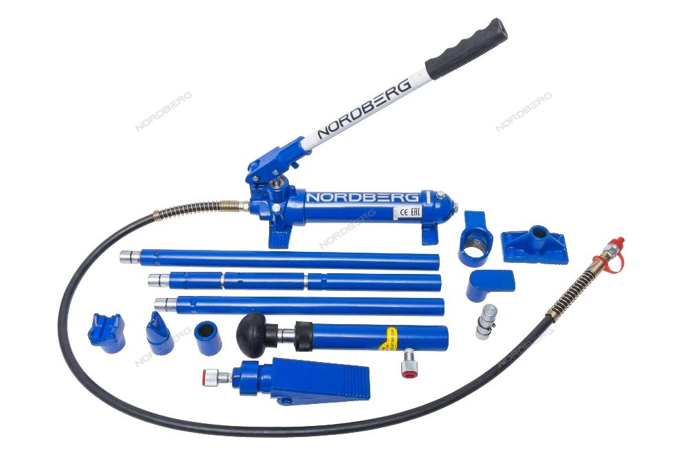 Набор гидравлического инструмента (гидравлическая растяжка), 4 т, кейс NORDBERG N3804 купить по цене 13&nbsp;253 ₽ в интернет магазине ТЕХСАД
