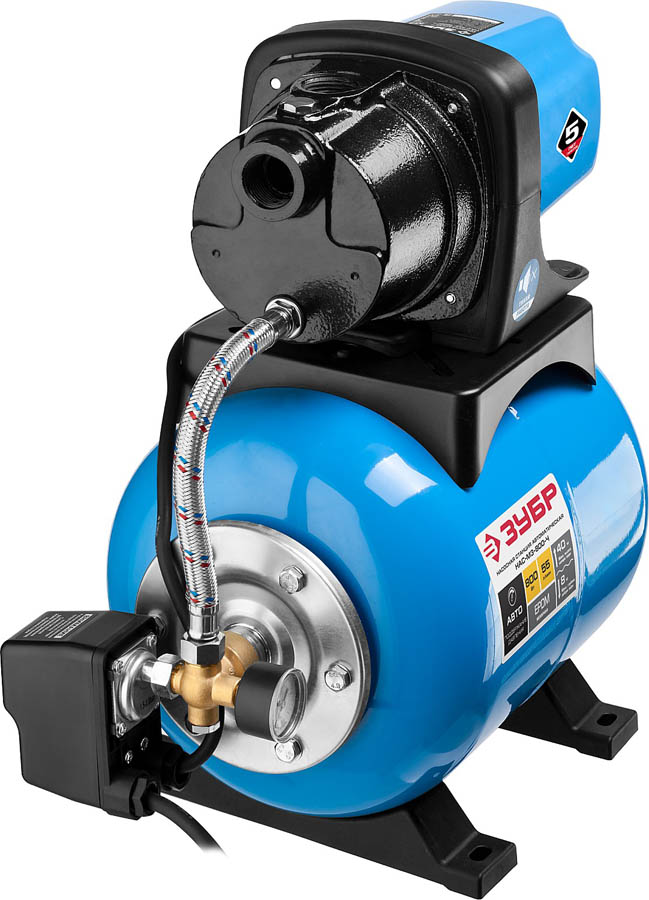 ЗУБР 800 Вт, 55 л/мин, станция насосная М3 НАС-М3-800-Ч купить по цене 17&nbsp;250 ₽ в интернет магазине ТЕХСАД