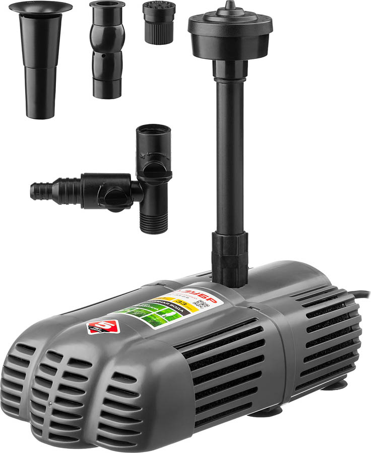 ЗУБР 50 Вт, 33 л/мин, насос фонтанный ЗНФГ-33-2.5 купить по цене 5&nbsp;090 ₽ в интернет магазине ТЕХСАД