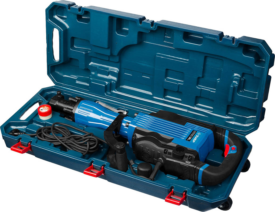 ЗУБР 1600 Вт, 1300 уд/мин, 35 Дж, кейс, бетонолом электрический ЗМ-35-1600 ВК Профессионал купить по цене 36&nbsp;580 ₽ в интернет магазине ТЕХСАД