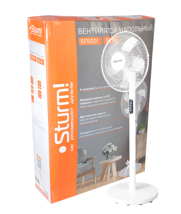 Вентилятор напольный Sturm! SF5001 купить по цене 3&nbsp;150 ₽ в интернет магазине ТЕХСАД