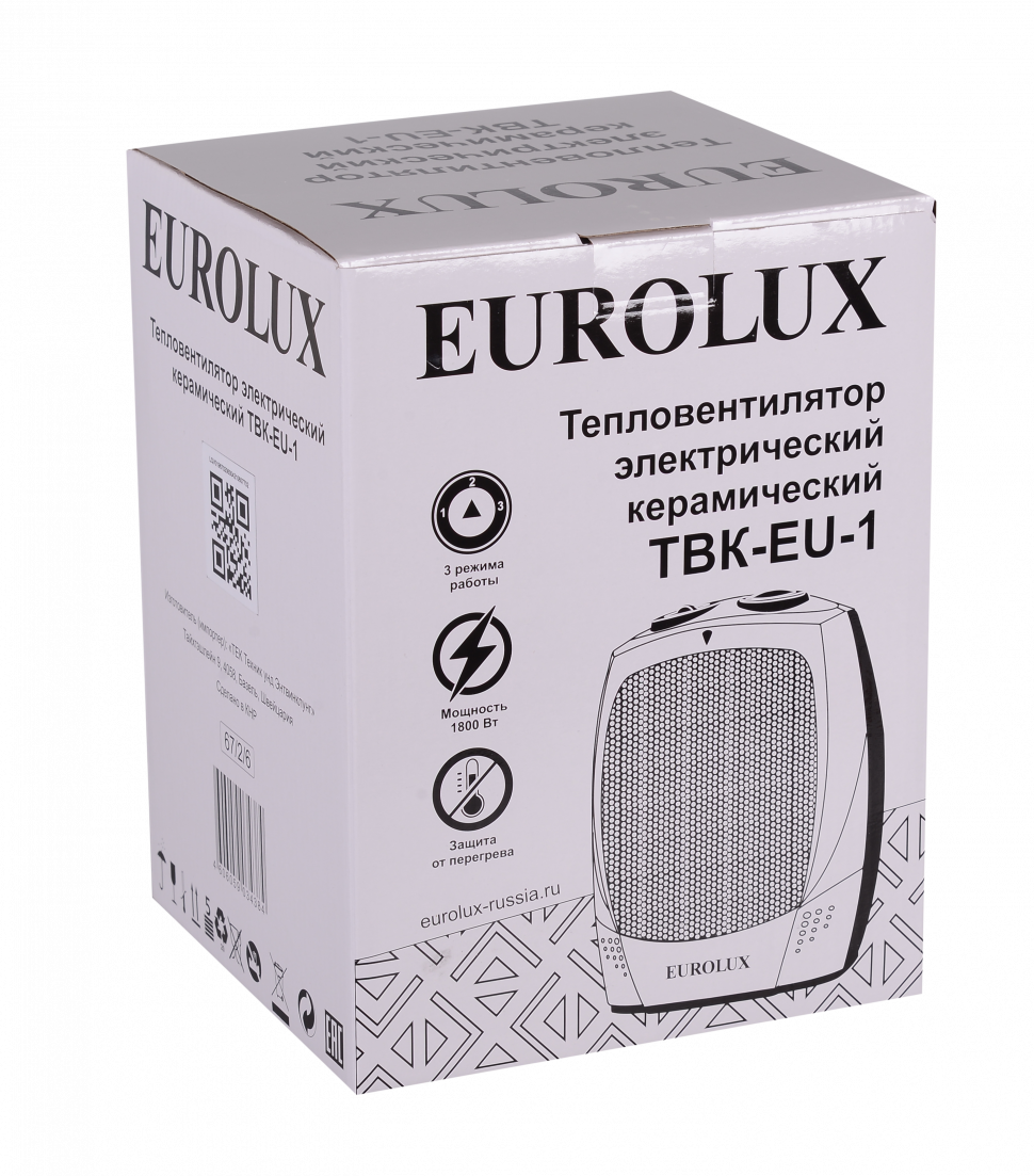 Тепловентилятор Eurolux ТВК-EU-1 купить по цене 1&nbsp;750 ₽ в интернет магазине ТЕХСАД